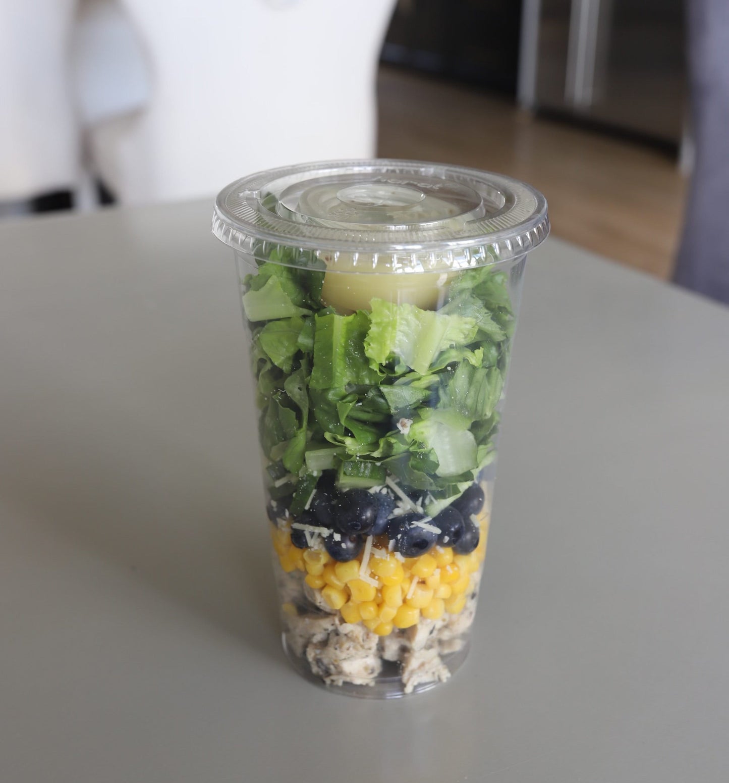 Blueberry Corn Salad w/ Honey Lime Dressing