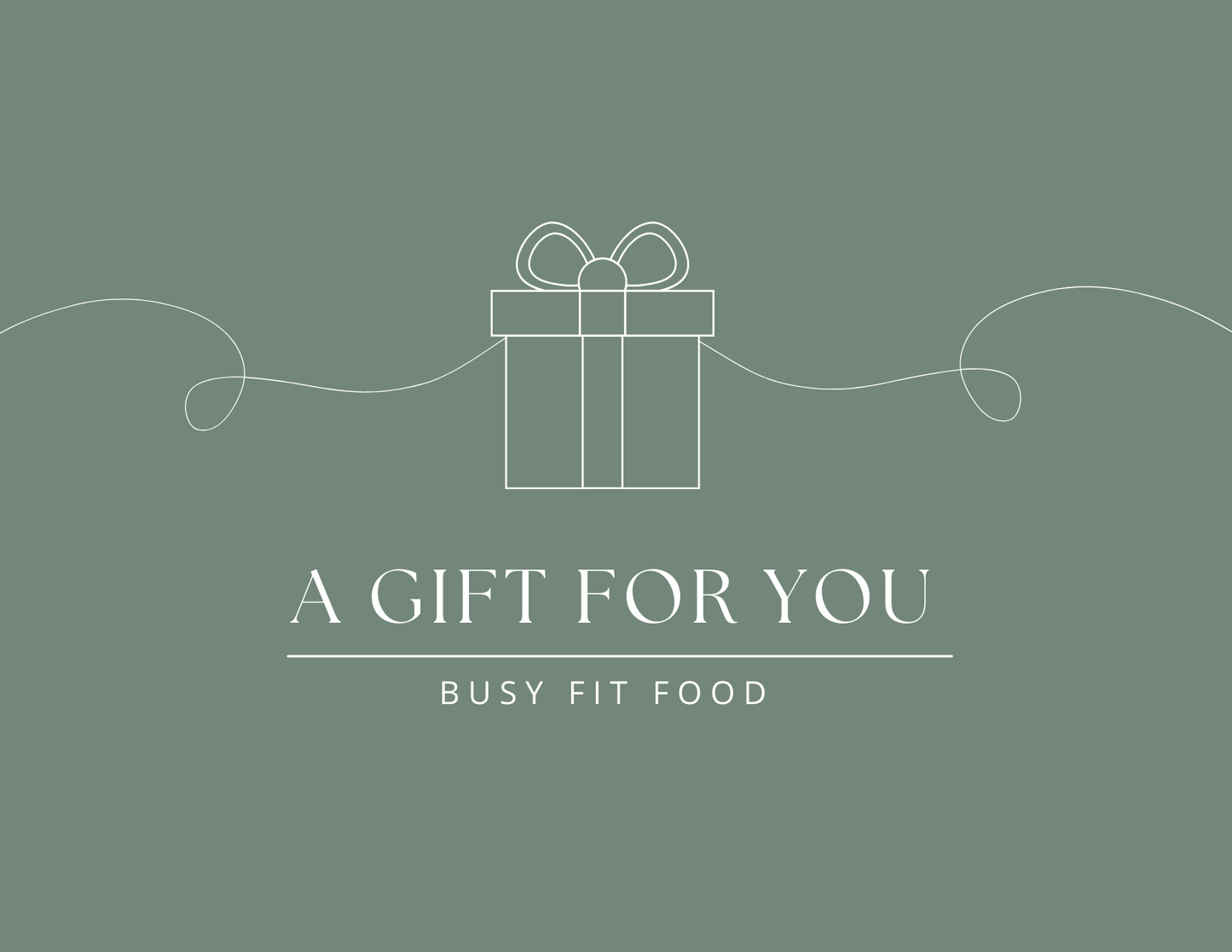 Busy Fit Food Gift Card