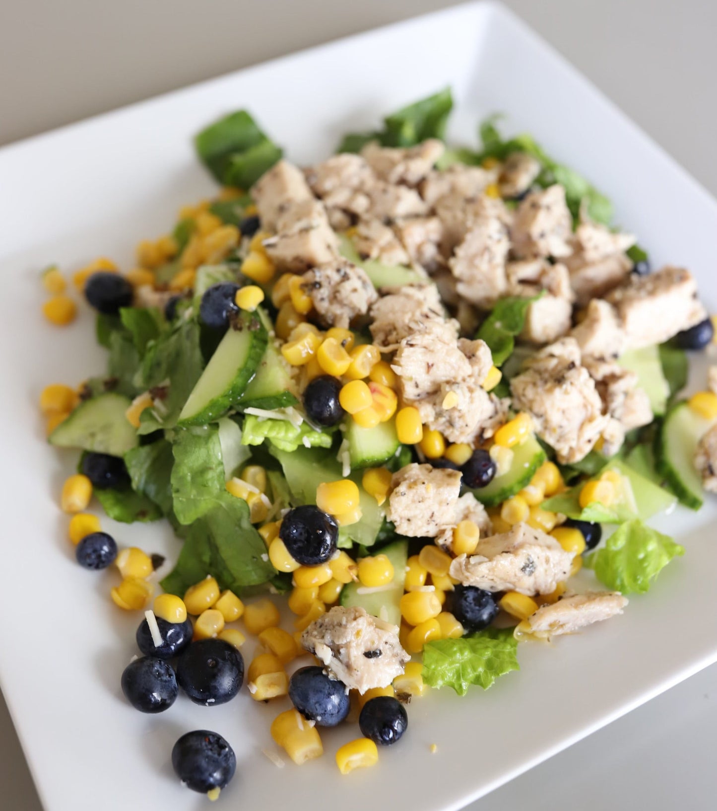 Blueberry Corn Salad w/ Honey Lime Dressing